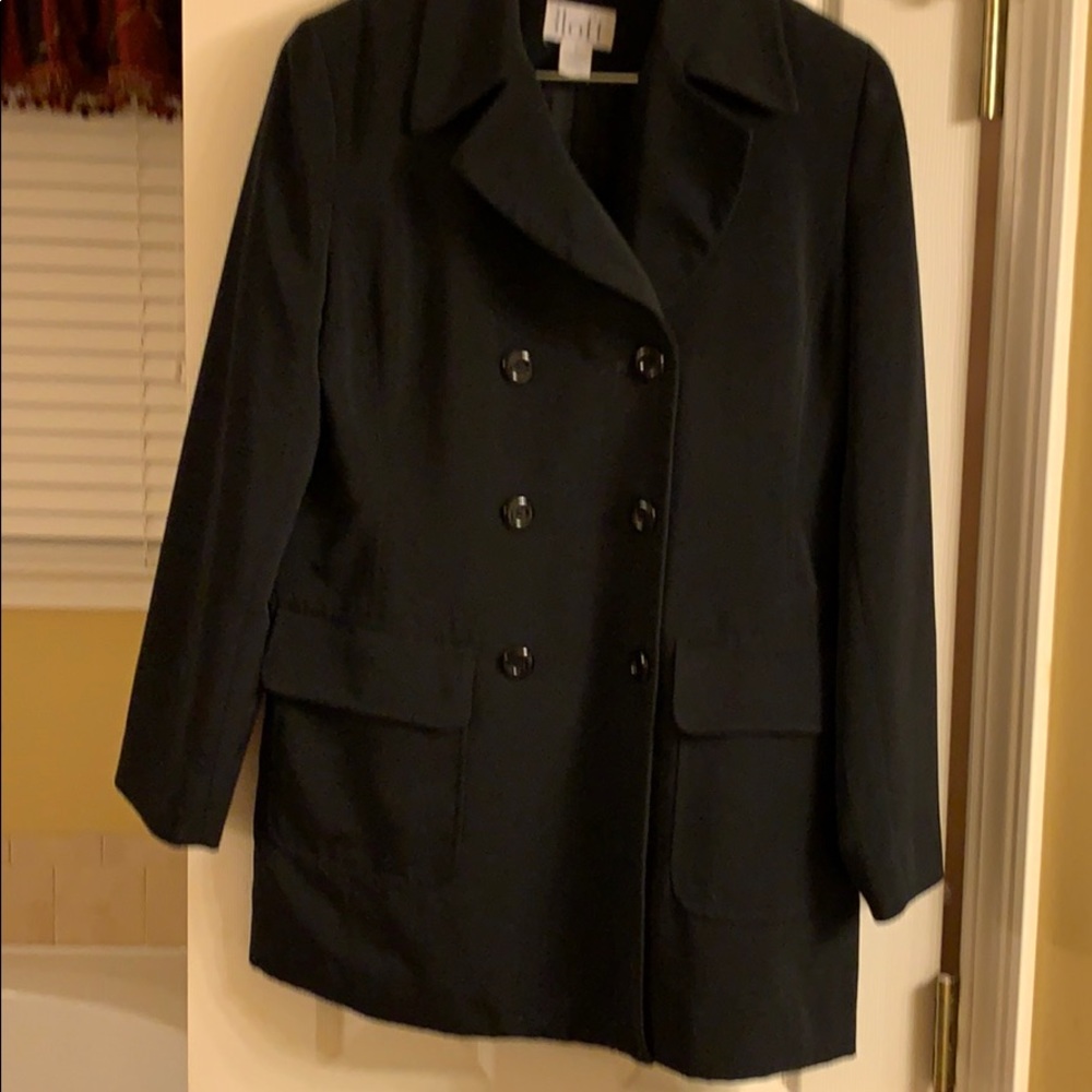 Ann Taylor Loft 3/4 Length Coat, Size S, Black